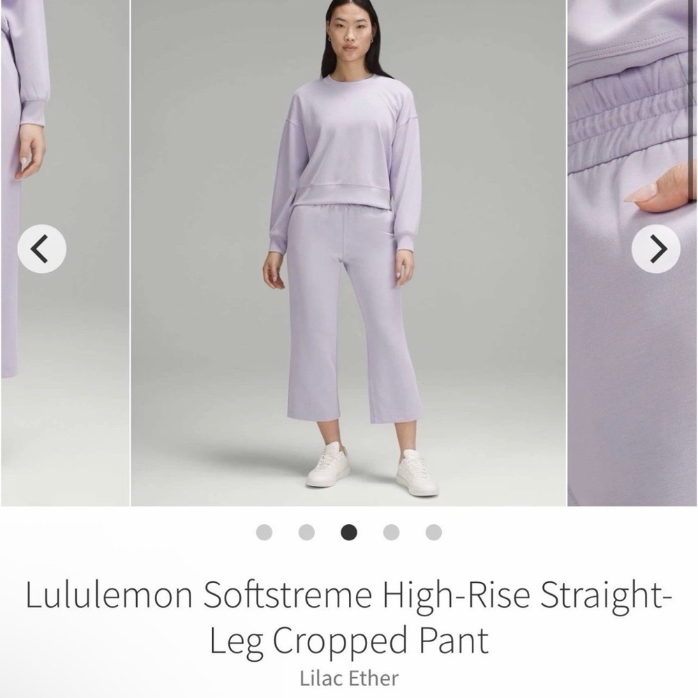 lululemon athletica Lilac Ether Cropped Pants NWT Sz 10